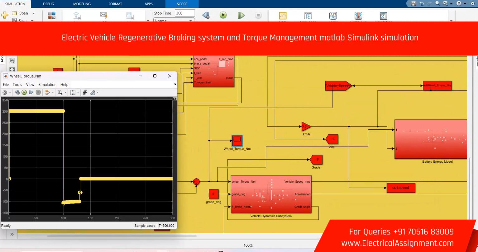 Thermal Management of PMSM Electric Vehicle Powertrain - MATLAB Simulink screenshot 7